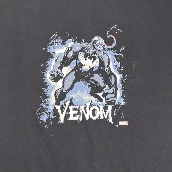 Men's Large Spider-Man Venom Marble Shirt - Picture 2 of 6